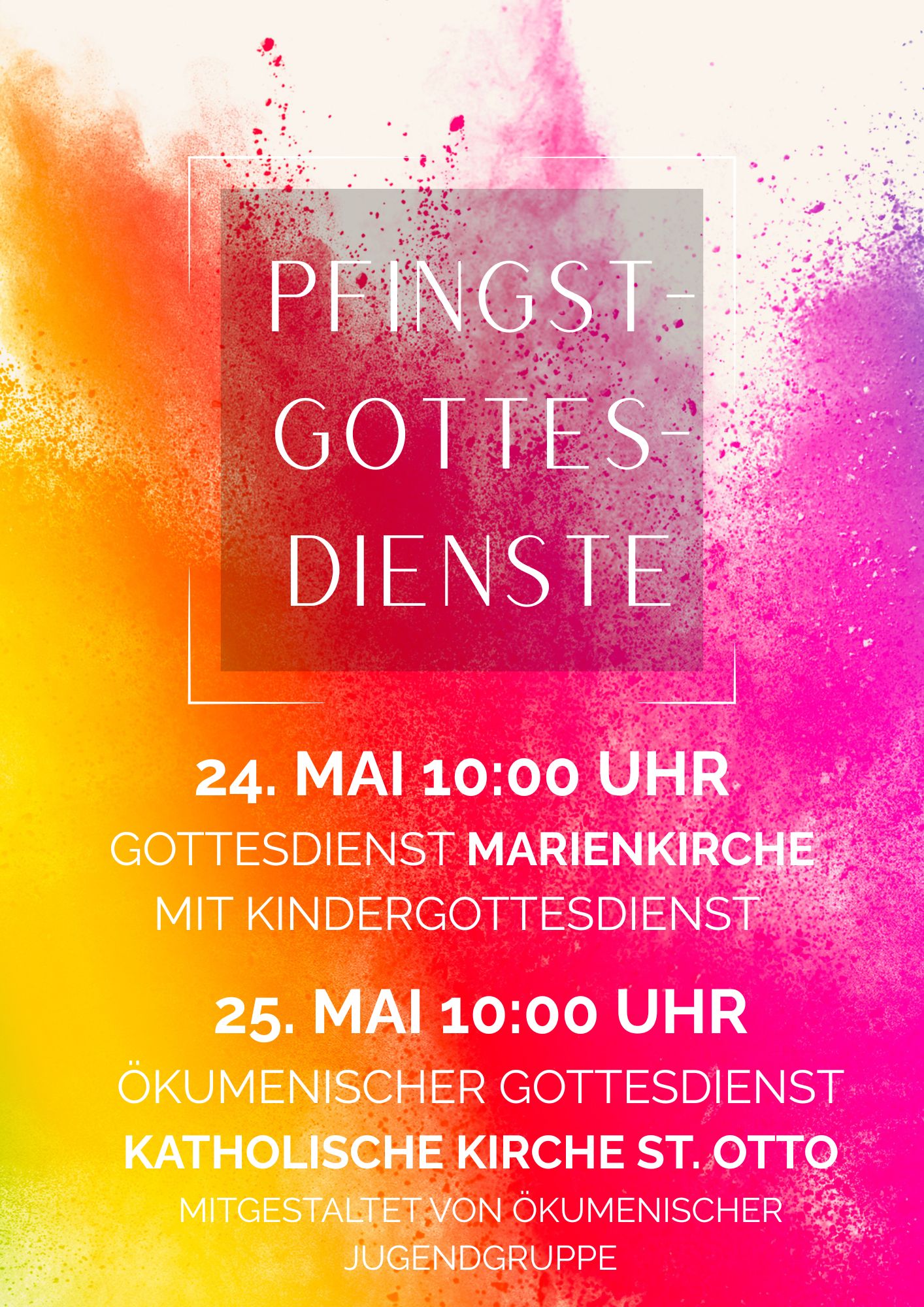 Pfingstgottesdienste